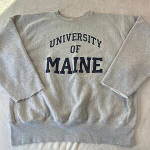 University of Maine vintage The Cotton Exchange men's size XL gray Sweatshirt
